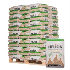 Pellet helios palette mit 65 beuteln zu 15 kg Gewicht
