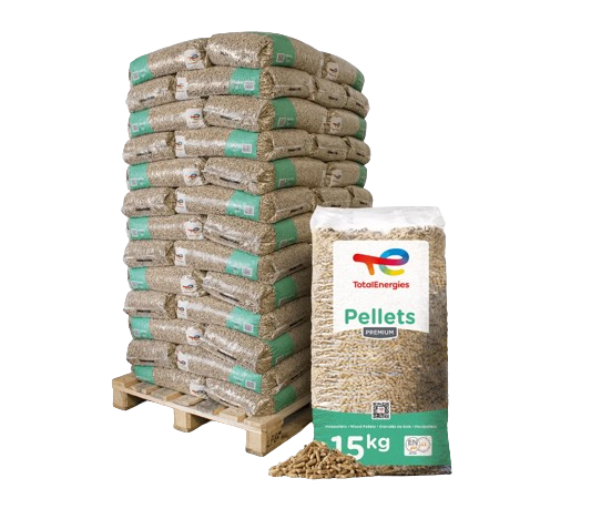 TotalEnergies Holzpellets Premium 15kg x 65 Sack 975kg